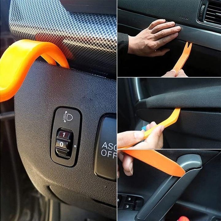 Set 4 leviere portocalii 13.5 / 15.5 / 18 / 20.5 cm pentru demontare panouri auto [2]