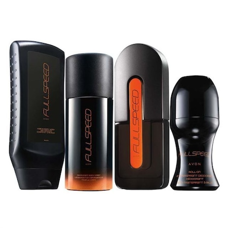 Set 4 produse Full Speed, Avon- Apa de toaleta 75 ml, Gel de dus 250ml, Spray 150ml si Roll-on 50ml si insigna Dactylion cu mesaj motivational [2]