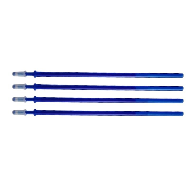 Set 4 rezerve pentru pix, plastic, 13 cm, albastru [1]