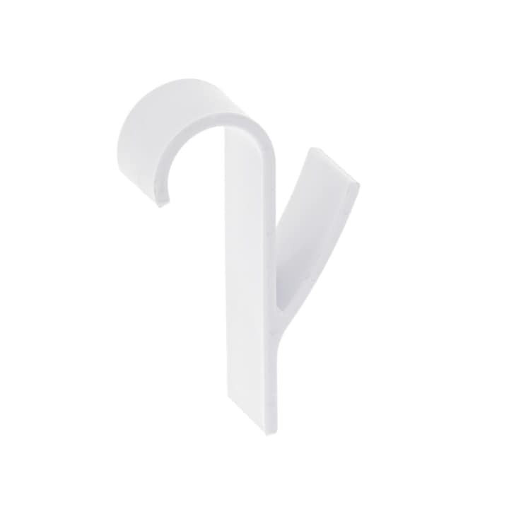 Set 4 suporturi de prosoape si haine, pentru calorifer, plastic, 9.8 cm, alb [9]