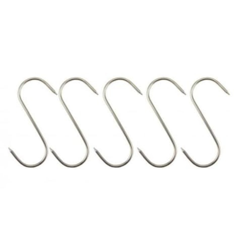 Set 40 carlige pentru suspendat carnea, tip S, otel inoxidabil, 15 cm [2]