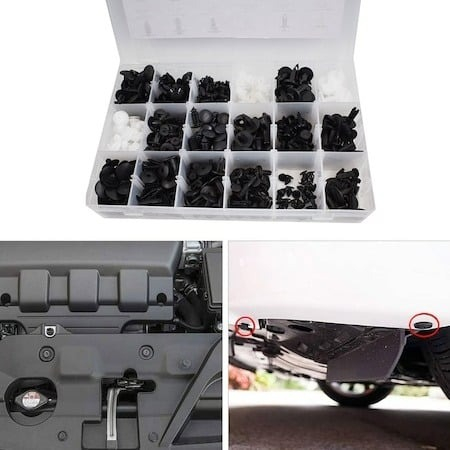 Set 415 clipsuri/ cleme auto de fixare, 18 dimensiuni, universale, plastic + 1 extractor metalic [7]