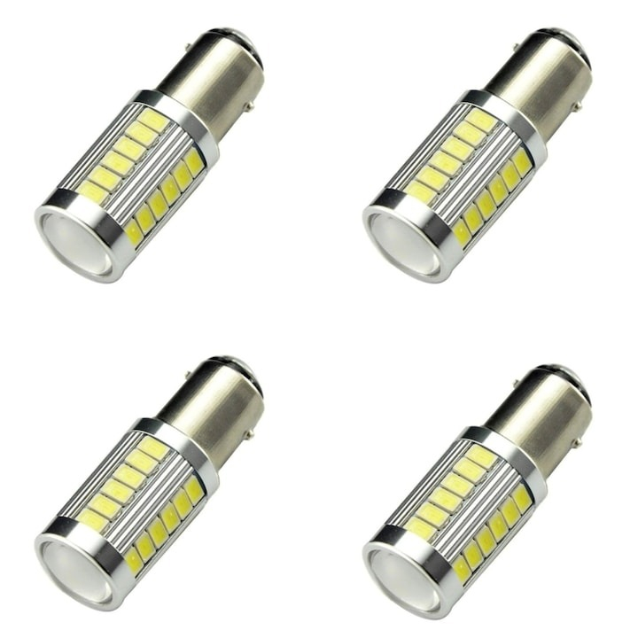 Set 4x Bec LED universal, auto BA15D, pentru bord, interior, numar, diverse