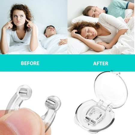 Set 4x clips magnetic nazal impotriva sforaitului [2]