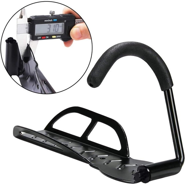 Set 4x suport universal din otel pentru biciclete, rezistent, anti zgarieturi - Negru [4]