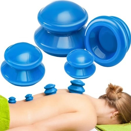 Set 4x ventuze terapeutice pentru masaj multifunctional - albastru [4]