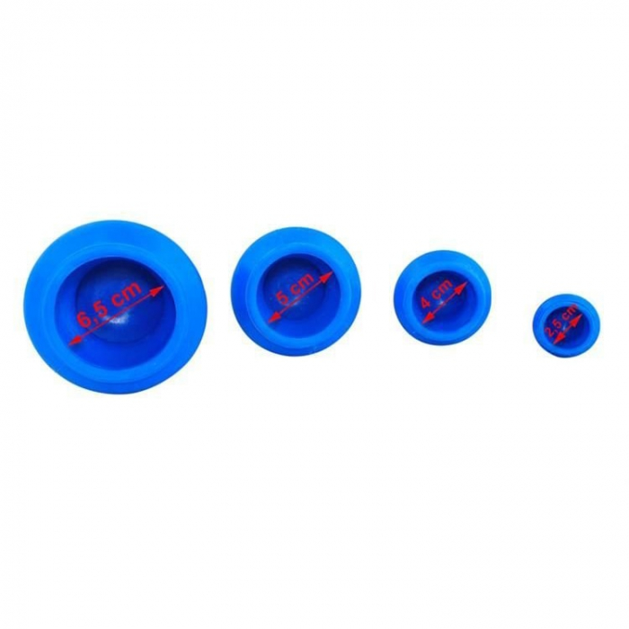 Set 4x ventuze terapeutice pentru masaj multifunctional - albastru [8]
