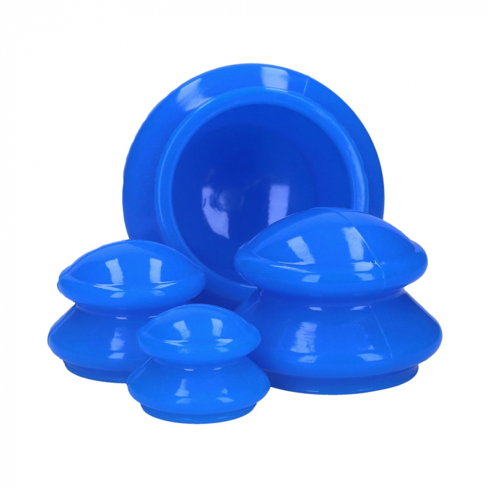 Set 4x ventuze terapeutice pentru masaj multifunctional - albastru [5]