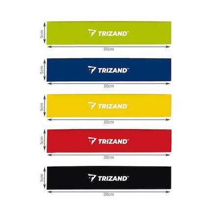 Set 5 benzi elastice,diverse exercitii,multifunctionale,multicolore - Trizand [2]