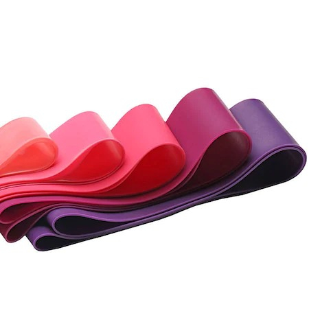 Set 5 benzi elastice,diverse exercitii,multifunctionale,multicolore - Roz/Mov​​​​​​​ [2]