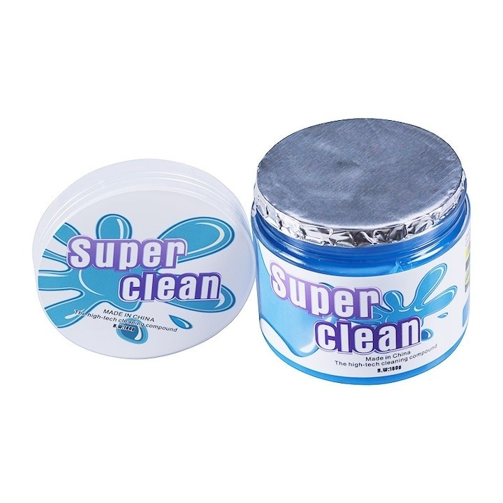 Set 5 cutii cu slime, gel pentru curatarea spatiilor greu accesibile, multifunctional - Albastru [5]