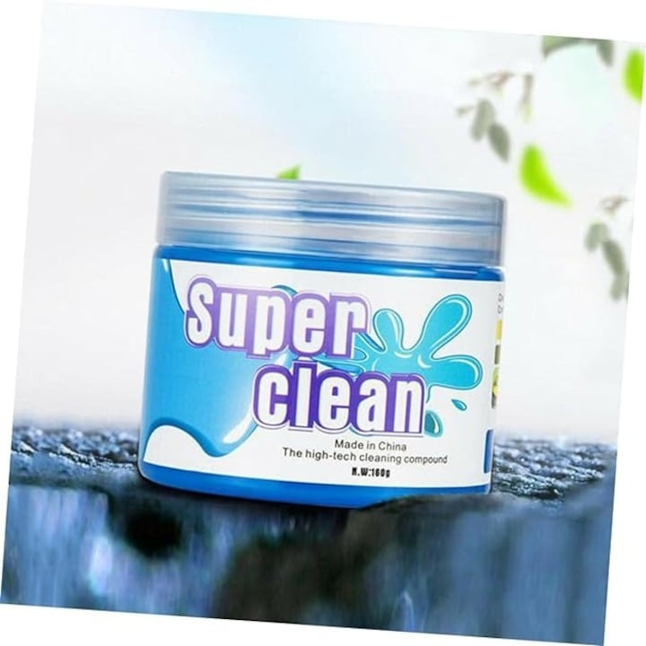 Set 5 cutii cu slime, gel pentru curatarea spatiilor greu accesibile, multifunctional - Albastru [4]