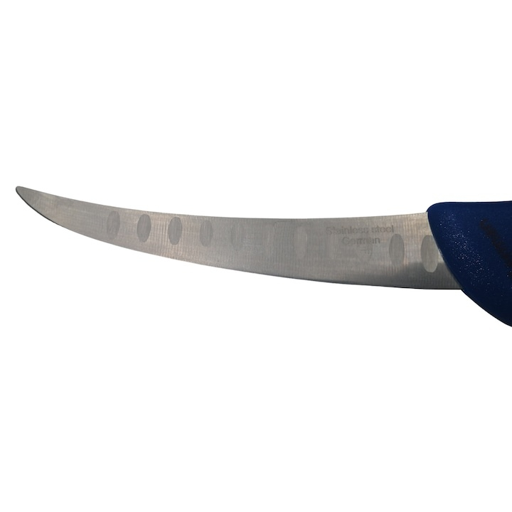 Set 5 cutite bucatar Chef macelarie otel inoxidabil 38 cm filetat injunghiat maner albastru profesional uz intensiv [14]