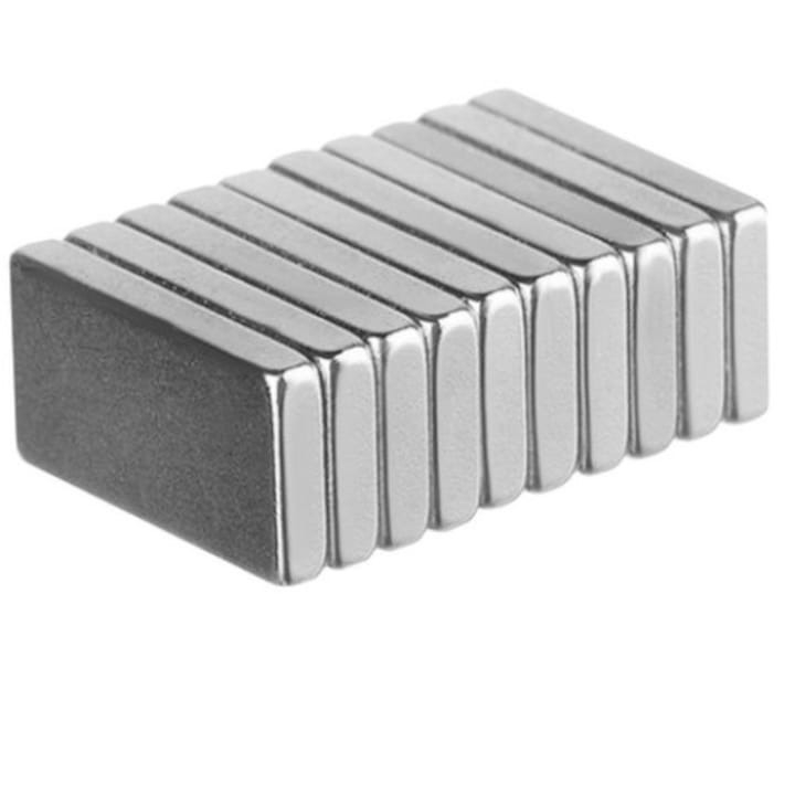 Set 5 magneti Neodim universali, diverse activitati, 12x4x2 mm - Patrat