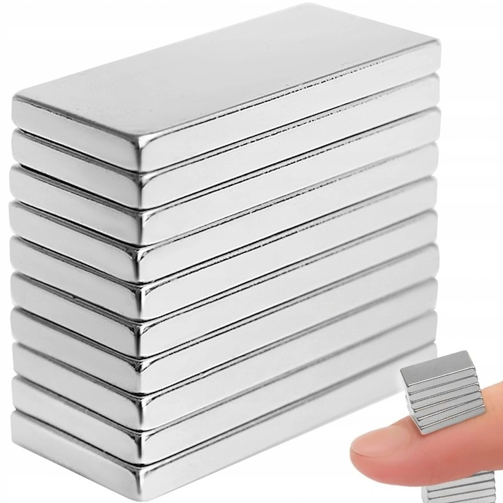 Set 5 magneti Neodim universali, diverse activitati, 12x4x2 mm - Patrat [3]