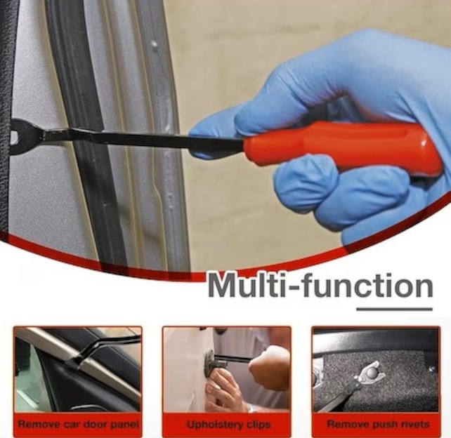 Set 5 unelte portocalii si rosii pentru demontare panouri auto [6]