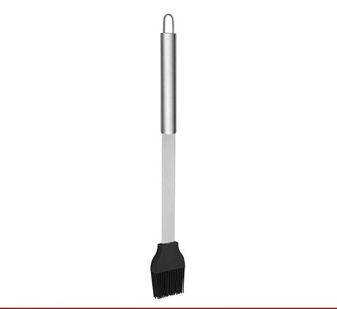 Set 5 ustensile pentru gratar din otel inoxidabil cu manere ergonomice, accesorii BBQ cu pensula silicon si husa pentru transport, 0.757 kg [8]