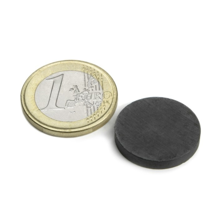 Set 50 magneti ferita disc, universali, 15 x 3 mm, negri, [5]
