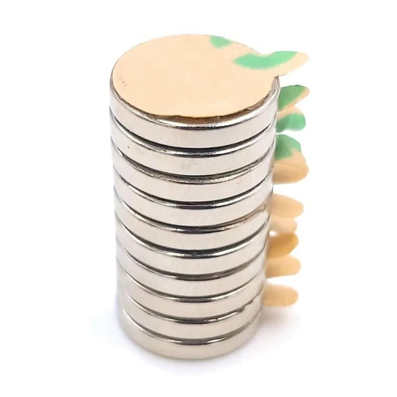 Set 50 magneti neodim, autoadezivi, rotunzi, universali, diverse activitati, 8x1 mm [5]