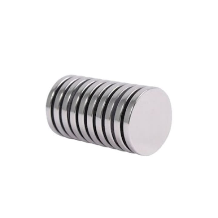 Set 50 magneti Neodim universali, diverse activitati, 10x1 mm - Rotund [2]