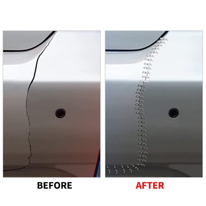 Set 500 capse sudura plastic model S, grosime 0.8 mm, reparatii bara auto si fisuri, otel tungsten, pentru pistol lipit [11]