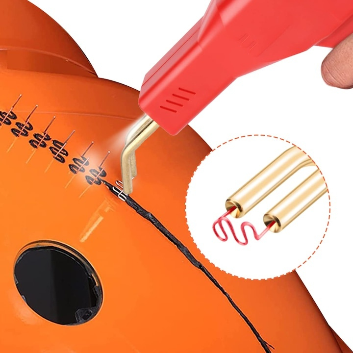 Set 500 capse sudura plastic model S, grosime 0.8 mm, reparatii bara auto si fisuri, otel tungsten, pentru pistol lipit [10]