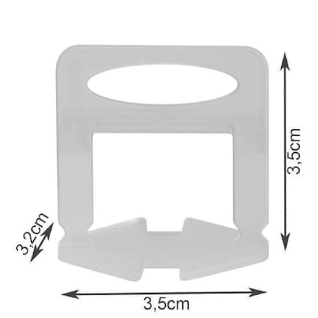 Set 500 clipsuri de nivelare gresie 3mm pentru pene cu latimea de 22 mm [3]