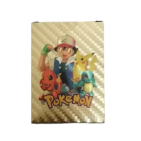 Set 55 cartonase aurii de colectie Pokemon Gold