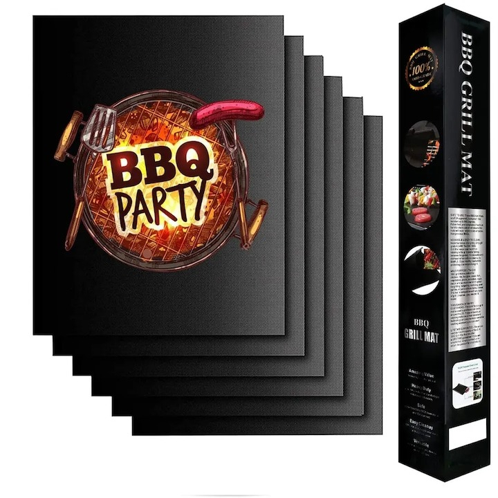 Set 5x Folie antiaderenta pentru cuptor si gratar, reutilizabila [4]