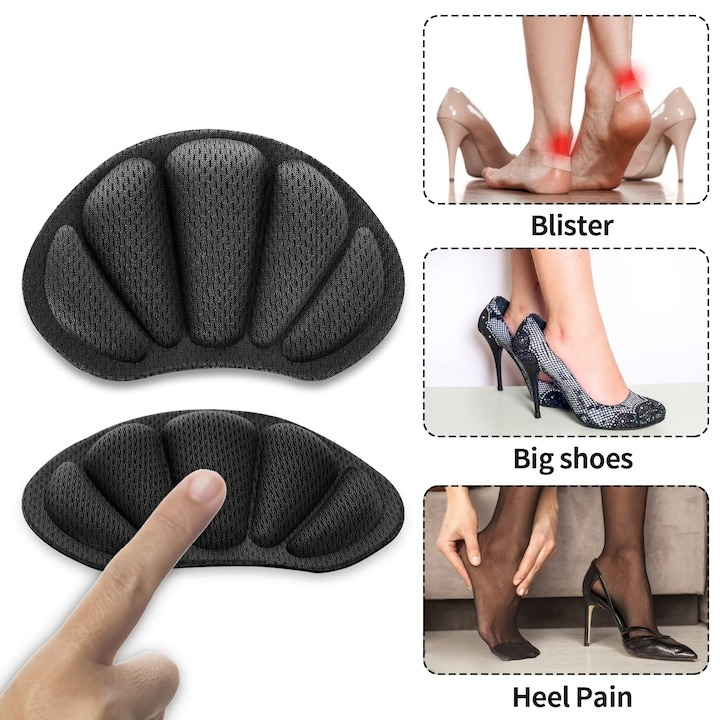 Set 6 branturi cu pernite pentru calcaie, designe ingrosat - Negru [4]