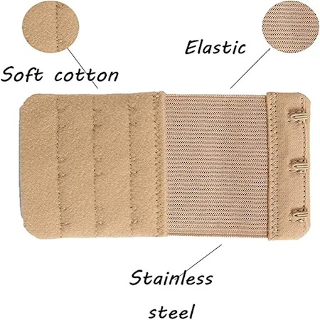 Set 6 buc prelungire sutien, 3 pozitii de prindere, latime 5.7 cm, lungime 10.5 cm, Multicolor [6]