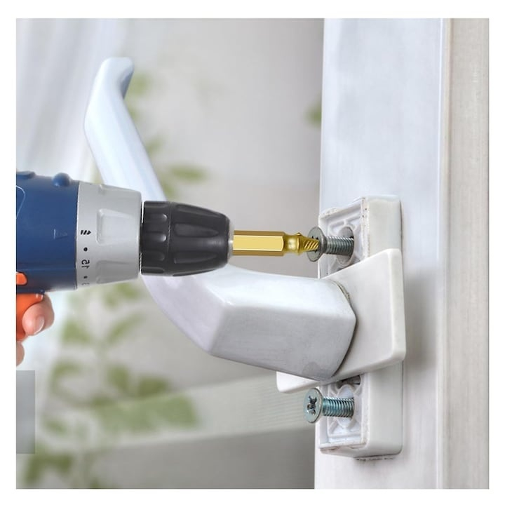 Set 6 burghie extractoare pentru suruburi rupte, 6 dimensiuni, cu cutie de depozitare, utilizare universala [2]