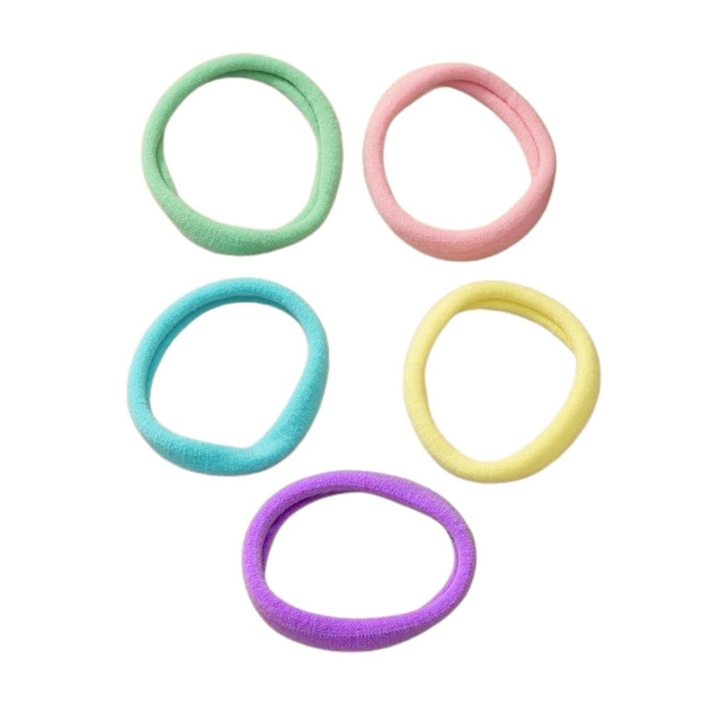 Set 6 elastice pentru par, culori vii – material moale, elastic, rezistent si delicat cu parul [2]