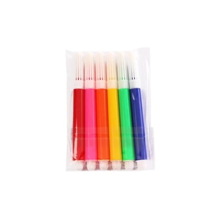 Set 6 markere colorate pentru hartie mini imprimanta foto portabila, varf subtire, uscare rapida, multicolor, compacte si ergonomice [1]