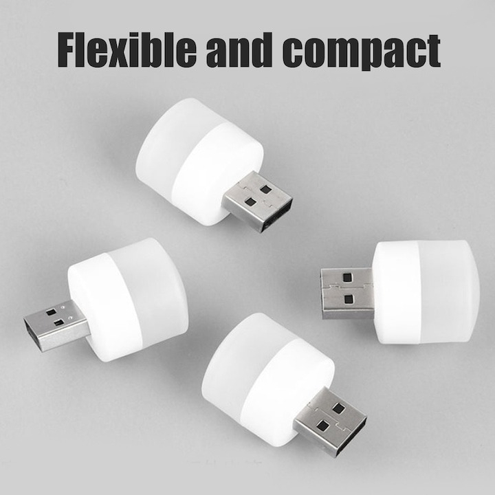Set 6 mini lampi LED de veghe, USB, portabile [4]