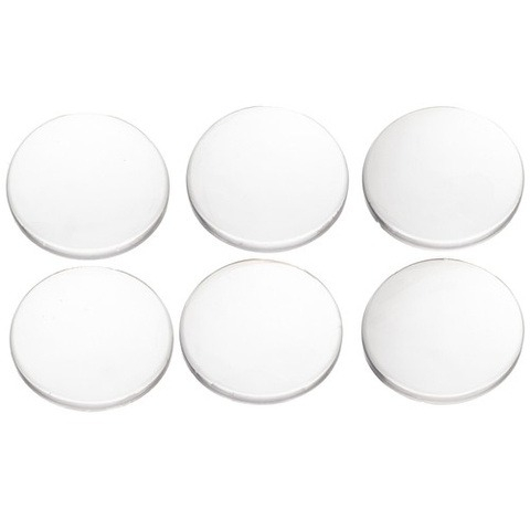 Set 6 opritoare pentru usa, mobila, diametru 4 cm, transparente, reutilizabile