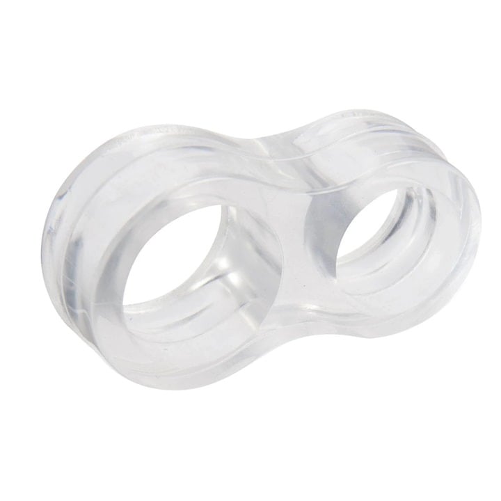 Set 6 opritoare usa, pentru maner, mobil, plastic, 13 x 45 mm, transparent [2]