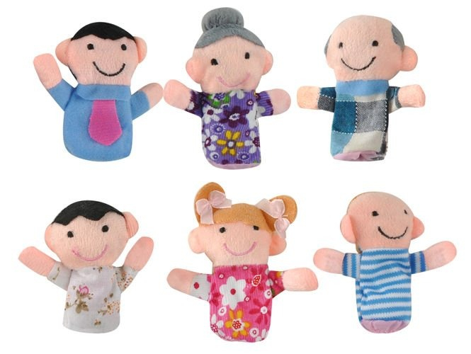 Set 6 papusi de copii pentru degete,diverse personaje - Multicolor [2]