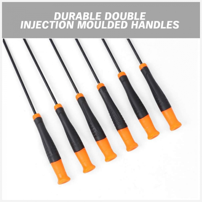 Set 6 surubelnite, carlige lungi pentru extras garnituri de etansare auto, 24 cm lungime [2]