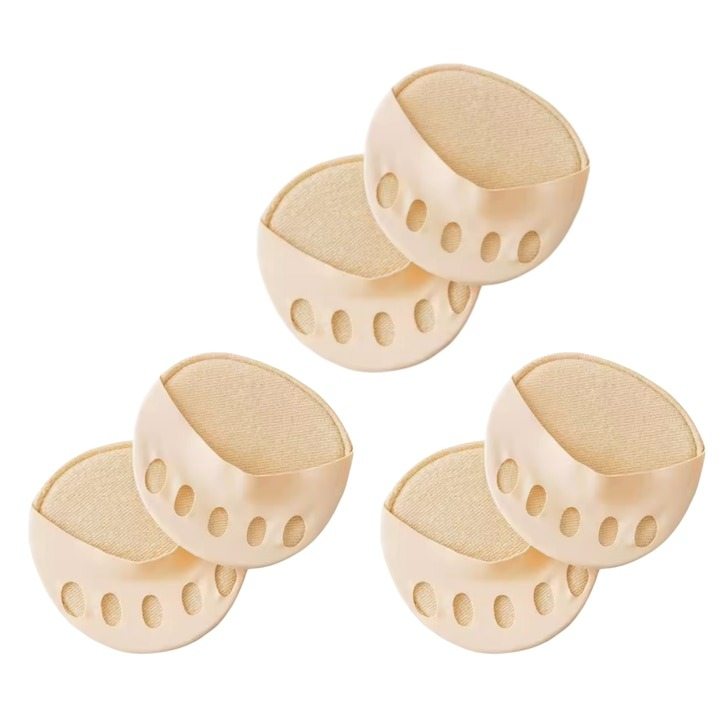 Set 6 talpici de protectie cu burete pentru picior si degete, material textil - Bej [1]
