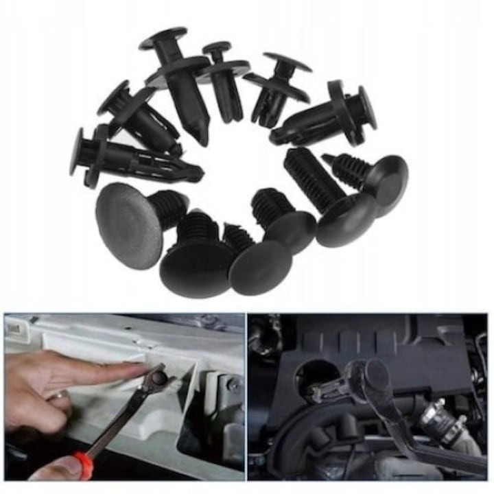 Set 620 clipsuri/cleme auto, Universale, 4 instrumente demontare, extractor metalic, soricei de prindere si butoni [7]