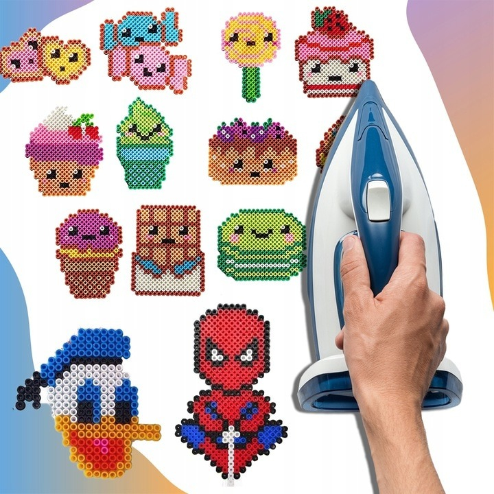 Set 6800 margele de calcat, sabloane, accesorii incluse, multicolor [6]