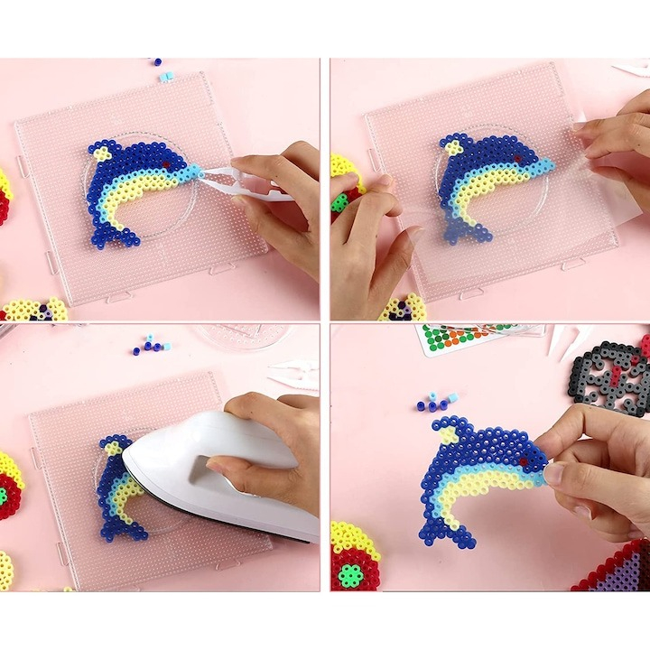 Set 6800 margele de calcat, sabloane, accesorii incluse, multicolor [2]