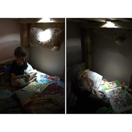 Set 6x Lampa universala autoadeziva cu 3 LED-uri, utilizare baterii de tip AAA - Argintiu [3]