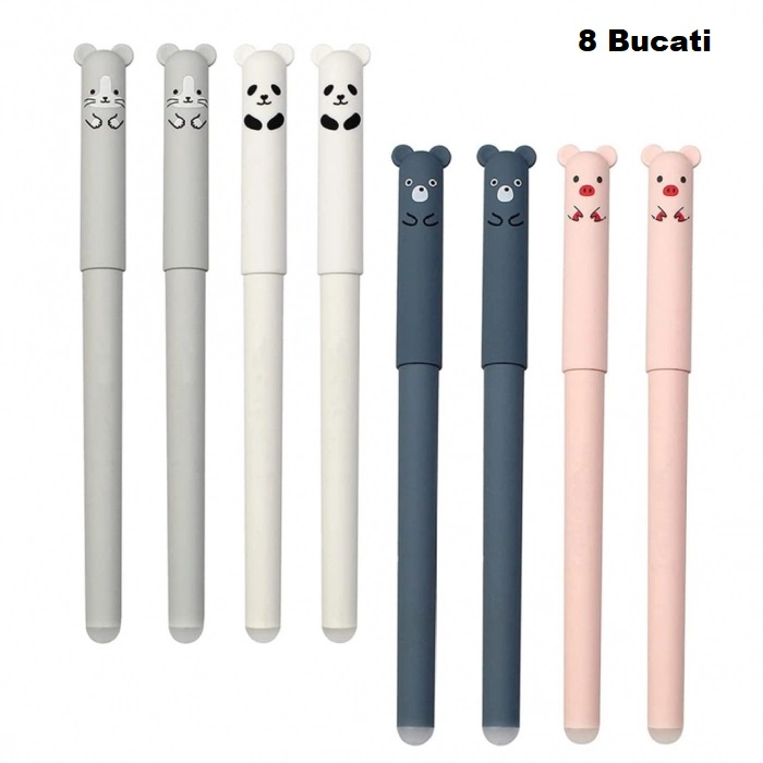Set pix, 8 bucati functie stergere, modele cu animalute, grosime de scriere 0.35 mm [2]
