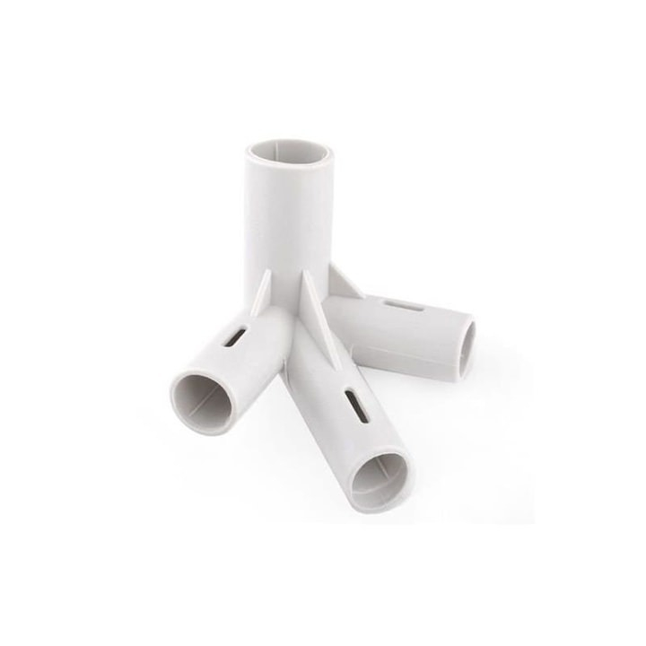 Set 9 conectori pentru montare pavilion de gradina 3x3 m, ABS, alb [5]