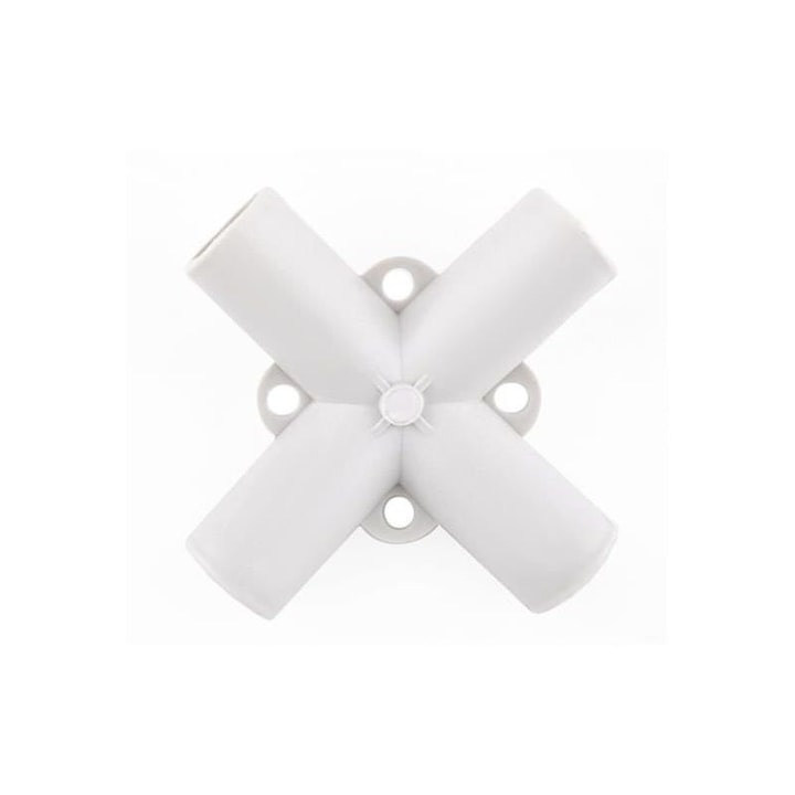 Set 9 conectori pentru montare pavilion de gradina 3x3 m, ABS, alb [2]