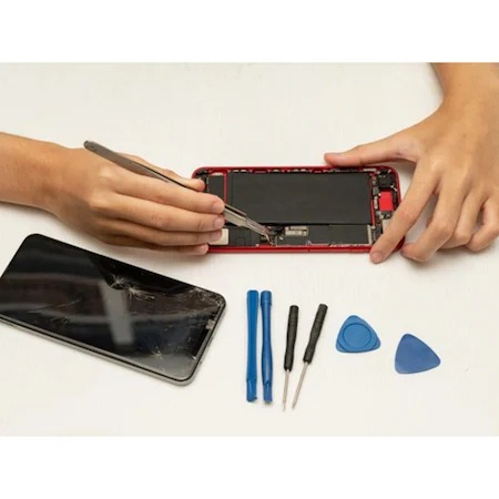 Set 9 instrumente pentru reparatii telefoane cu cheita SIM inclusa - Negru/Albastru [2]