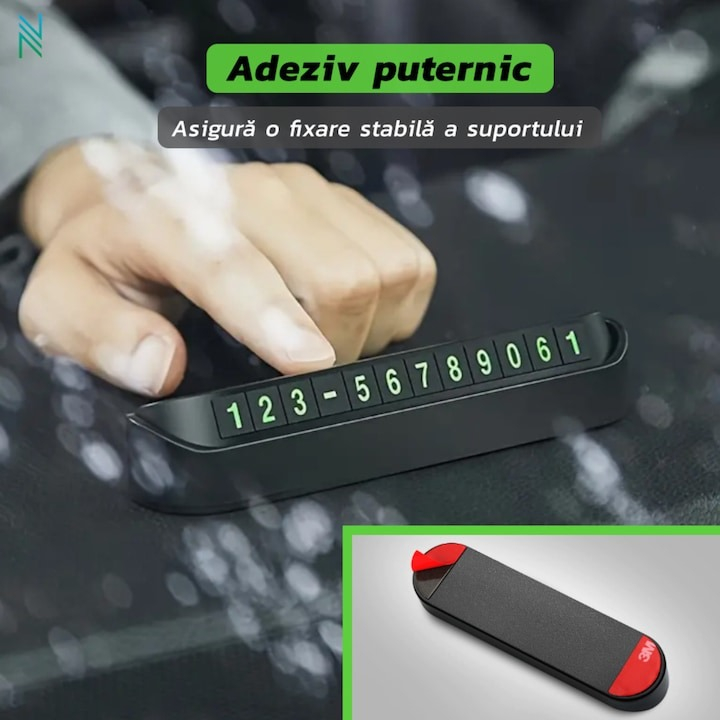 Set adaptoare centura siguranta gri si suport numar telefon auto [4]
