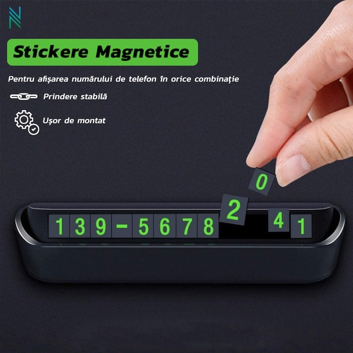 Set adaptoare centura siguranta gri si suport numar telefon auto [5]